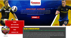 Desktop Screenshot of insidersoccertips.info